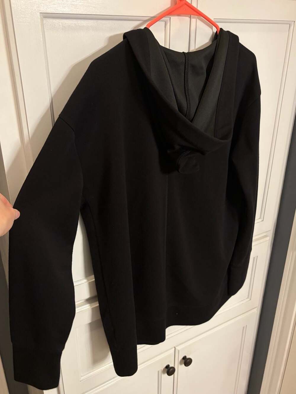 Gaiam Black Open Front Hooded Cardigan with Pockets Size Large - Picture 6 of 7